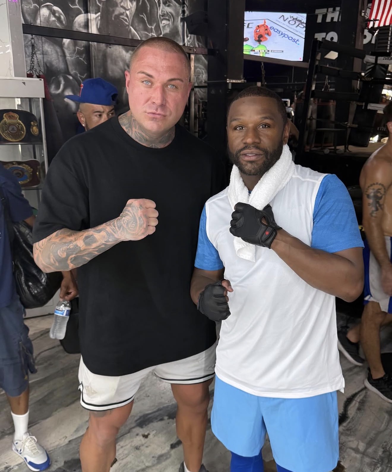 Tomas with Floyd Mayweather