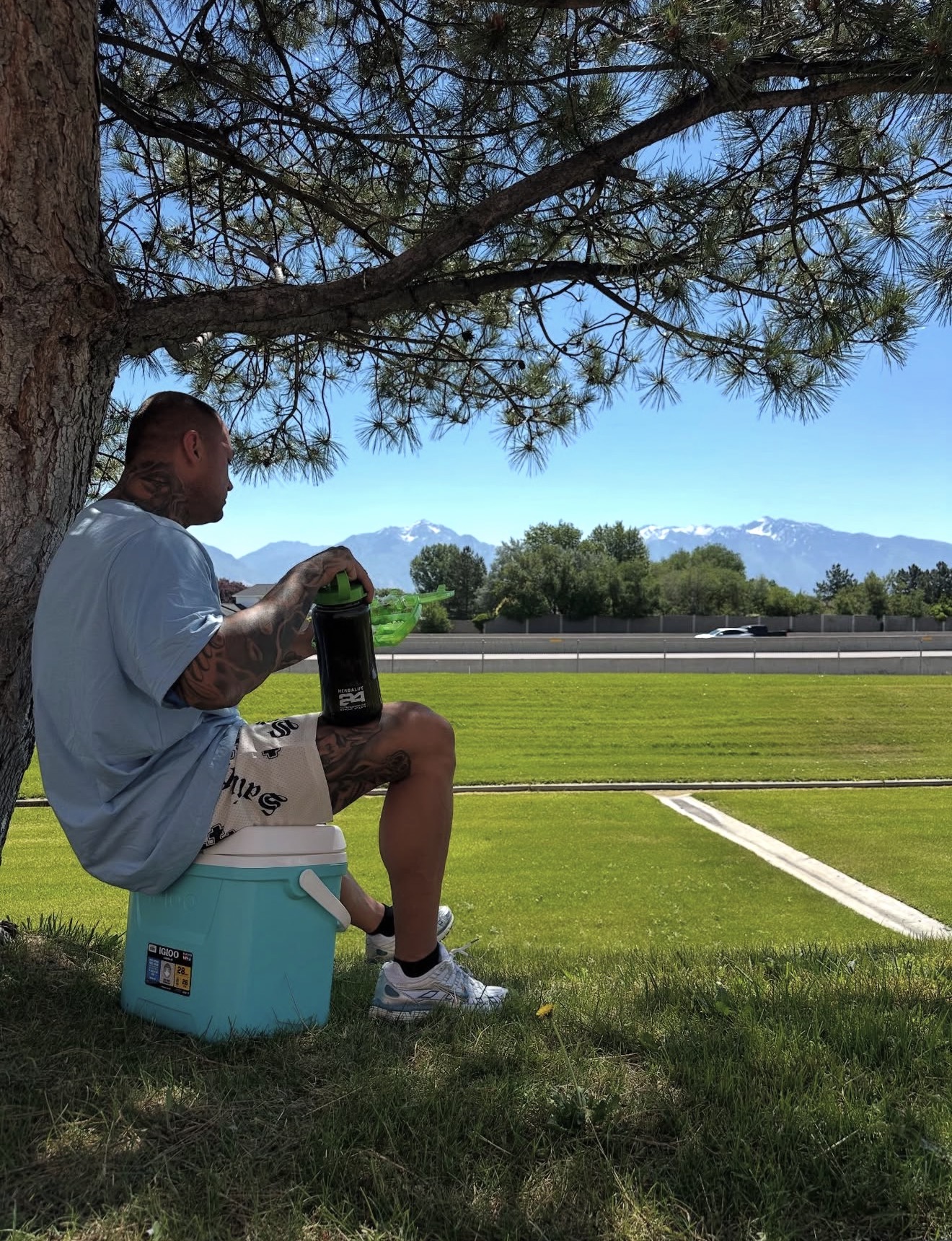 Tomas with Herbalife nutrition shake