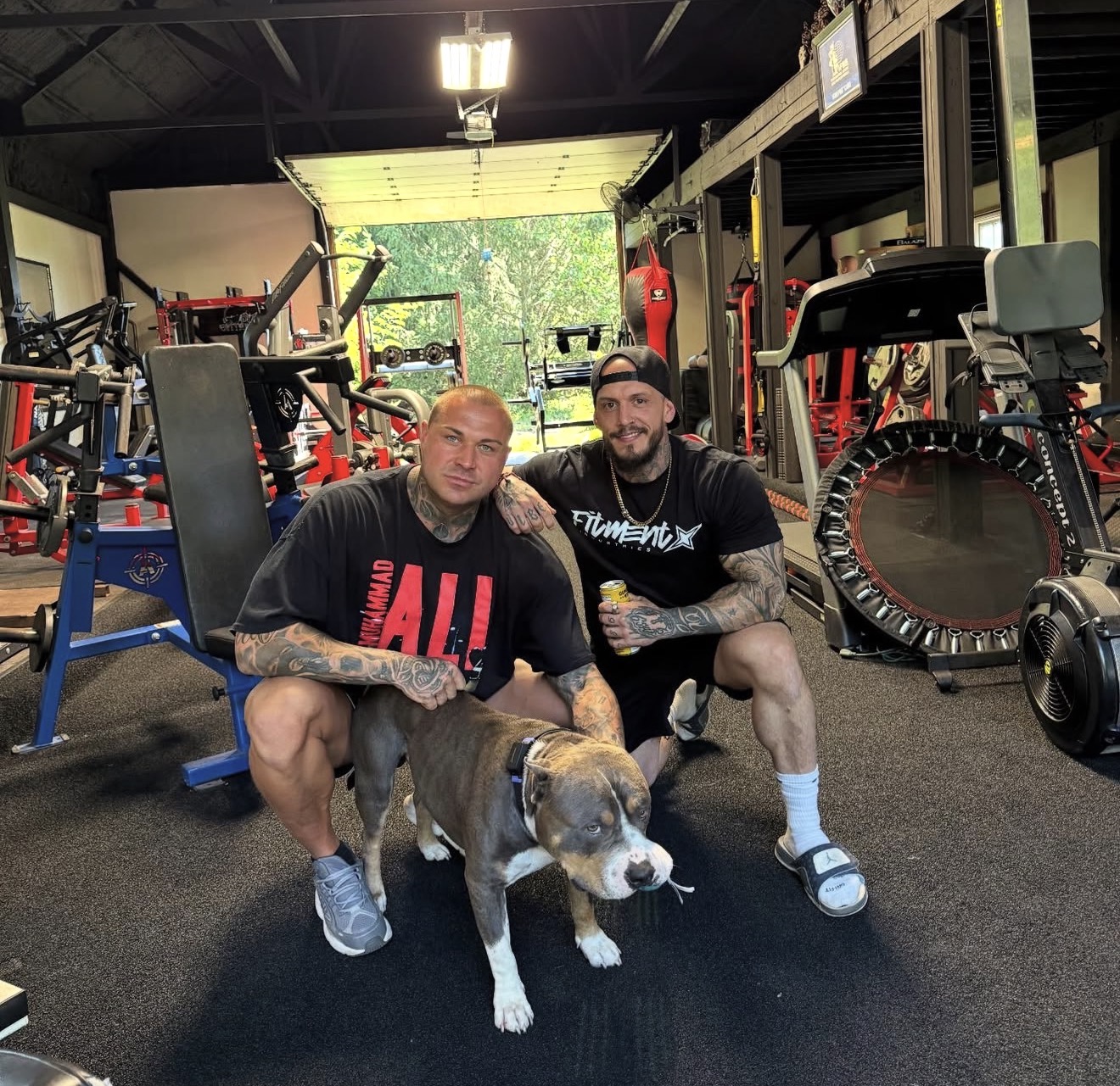 Tomas in the home gym